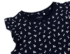 Name It dark sapphire/cherries kjole